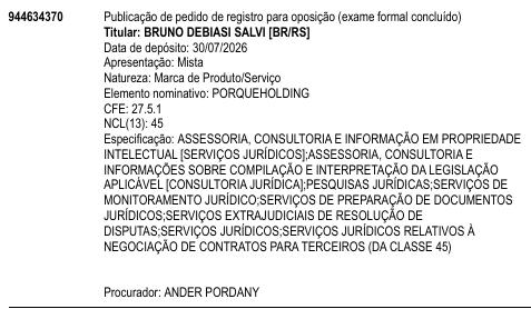 PORQUEHOLDING