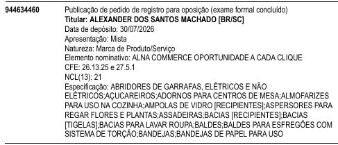 ALNA COMMERCE OPORTUNIDADE A CADA CLIQUE