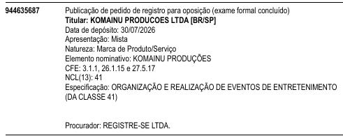 KOMAINU PRODUÇÕES