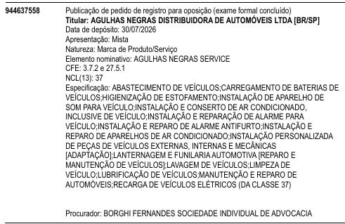 AGULHAS NEGRAS SERVICE