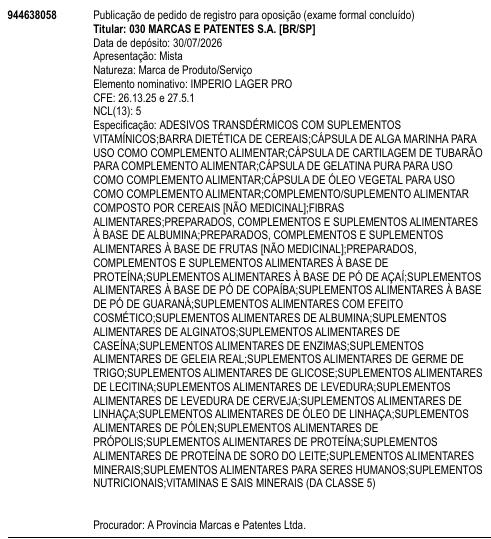 IMPERIO LAGER PRO