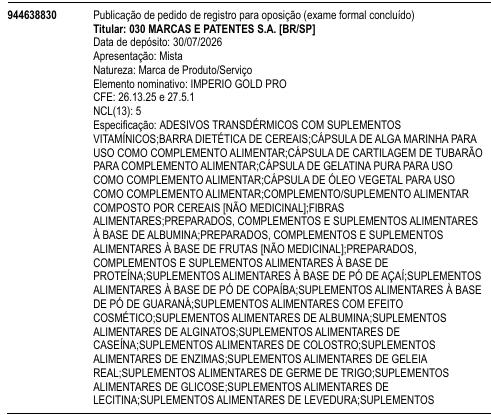 IMPERIO GOLD PRO