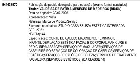 STUDIO CASA BELEZA ESTÉTICA INTEGRADA