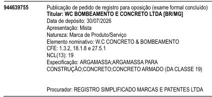 W.C CONCRETO & BOMBEAMENTO