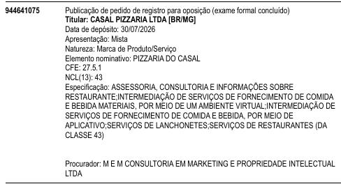 PIZZARIA DO CASAL