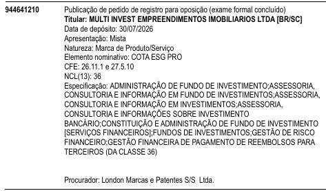 COTA ESG PRO